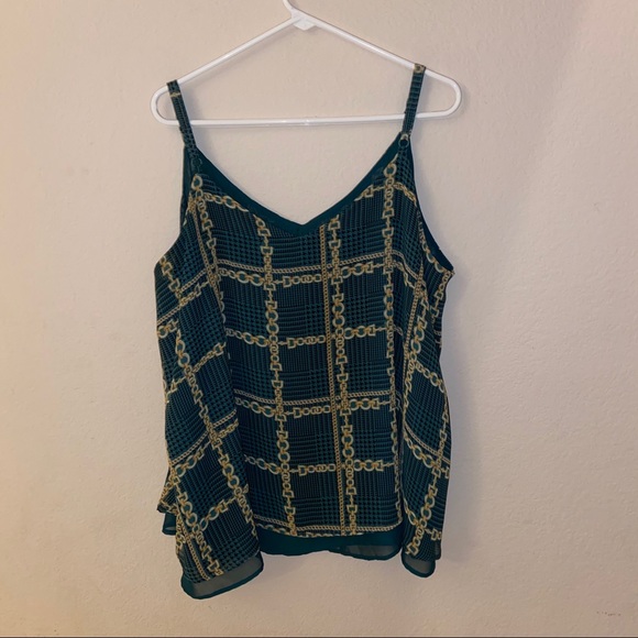 NWT Torrid tank with houndstooth and chain print - Picture 2 of 4